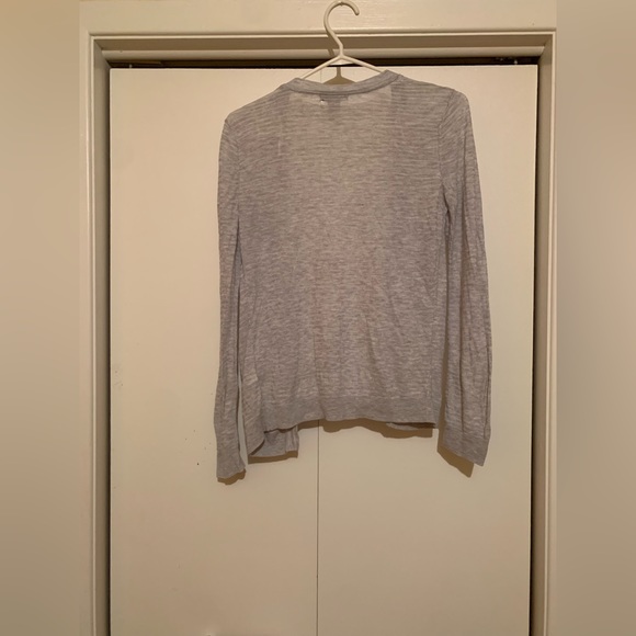 H&M Gray Marled Striped Effect Cardigan - Picture 2 of 3